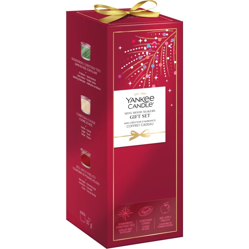Yankee Candle Christmas Collection 2026 Mini Mood Makers коледен подаръчен комплект 3x37 гр.