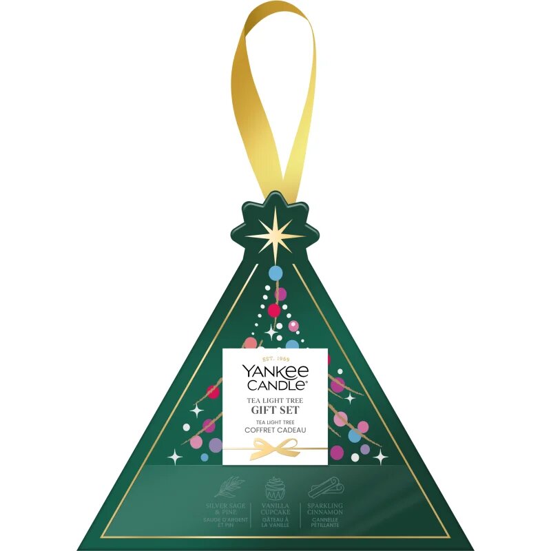 Yankee Candle Christmas Collection 2026 Tea Light Tree коледен подаръчен комплект 4 бр.