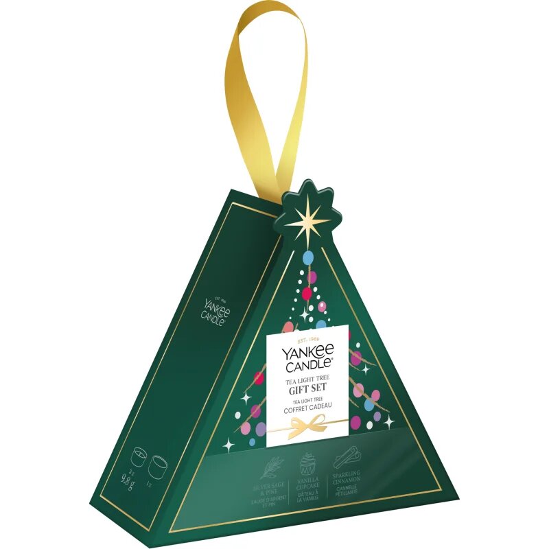 Yankee Candle Christmas Collection 2026 Tea Light Tree коледен подаръчен комплект 4 бр.