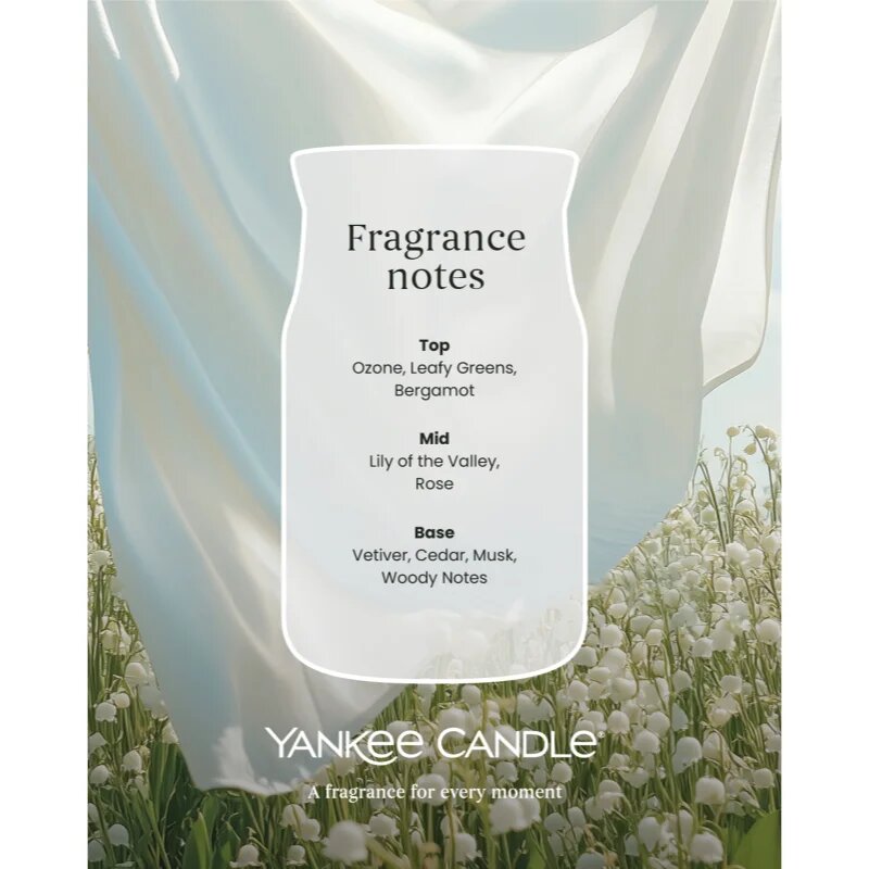 Yankee Candle Clean Cotton ароматна свещ Signature 368 гр.