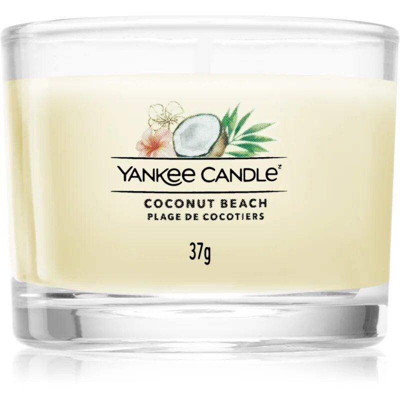 Yankee Candle Coconut Beach вотивна свещ glass 37 гр.