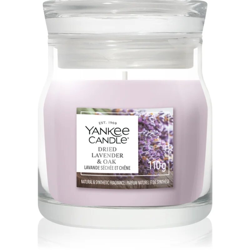 Yankee Candle Dried Lavender & Oak ароматна свещ Signature 110 гр.