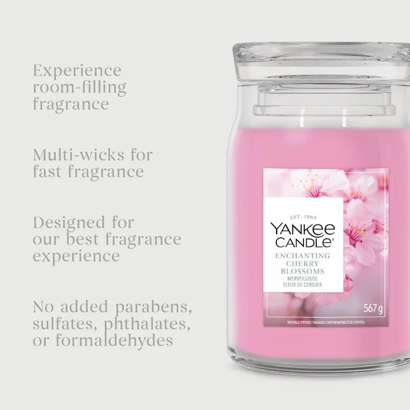 Yankee Candle Enchanting Cherry Blossom ароматна свещ 567 гр.
