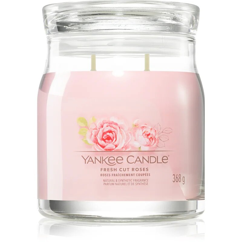 Yankee Candle Fresh Cut Roses ароматна свещ 368 гр.