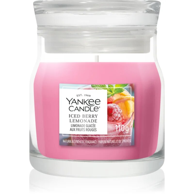 Yankee Candle Iced Berry Lemonade ароматна свещ Signature 110 гр.