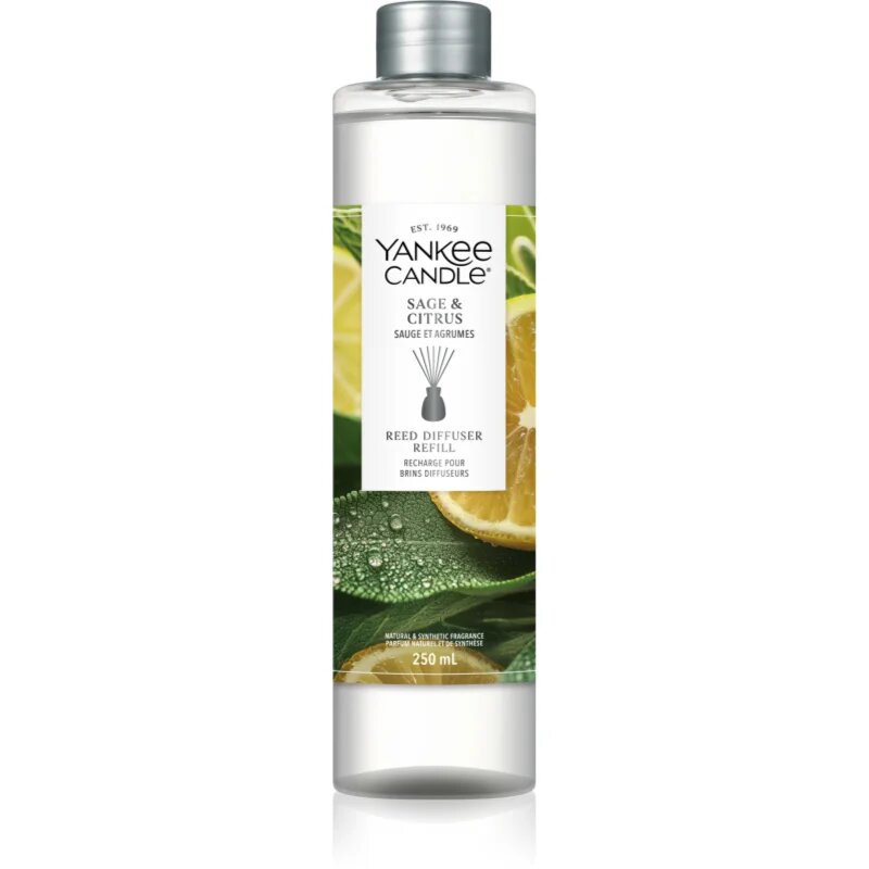 Yankee Candle Sage & Citrus пълнител за арома дифузери 250 мл.