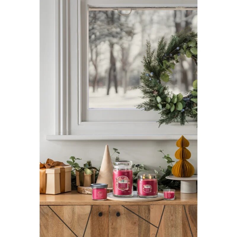 Yankee Candle Santa On Skis вотивна свещ glass 37 гр.