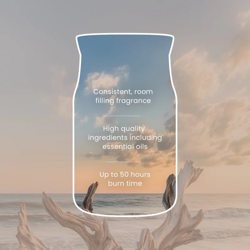 Yankee Candle Seaside Woods ароматна свещ 368 гр.