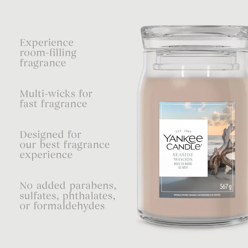 Yankee Candle Seaside Woods ароматна свещ 368 гр.