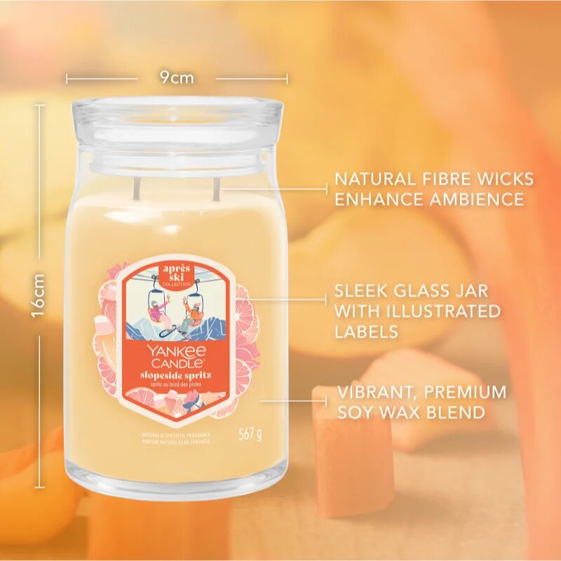 Yankee Candle Slopeside Spritz ароматна свещ Signature 567 гр.