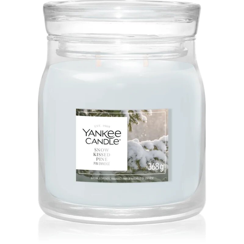 Yankee Candle Snow Kissed Pine ароматна свещ 368 гр.