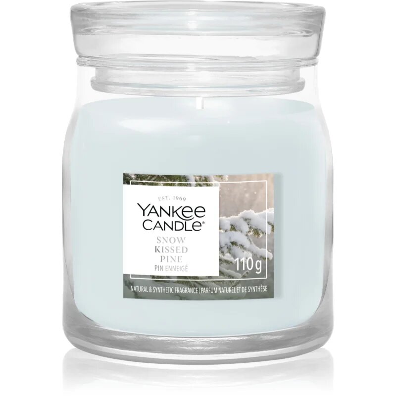 Yankee Candle Snow Kissed Pine ароматна свещ Signature 110 гр.
