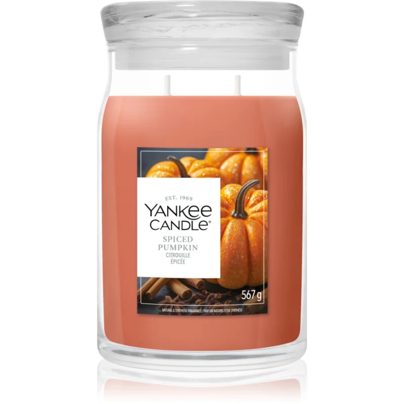 Yankee Candle Spiced Pumpkin ароматна свещ 567 гр.