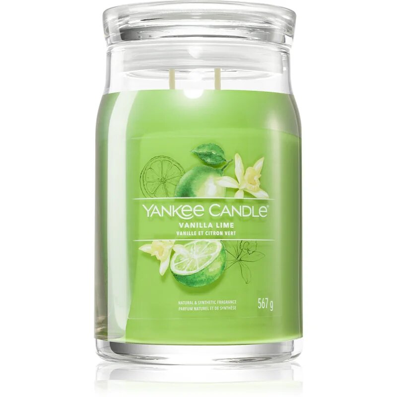 Yankee Candle Vanilla Lime ароматна свещ Signature 567 гр.