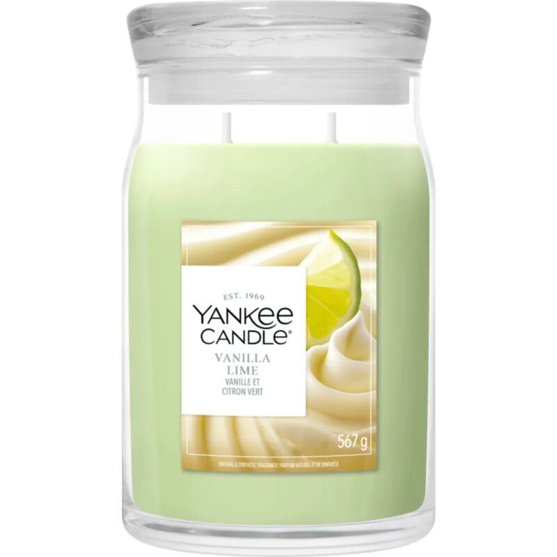 Yankee Candle Vanilla Lime ароматна свещ Signature 567 гр.