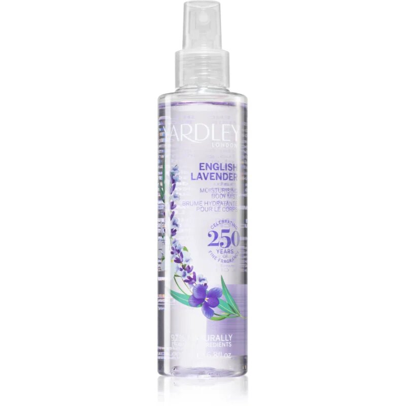 Yardley English Lavender хидратиращ спрей за тяло за жени 200 мл.