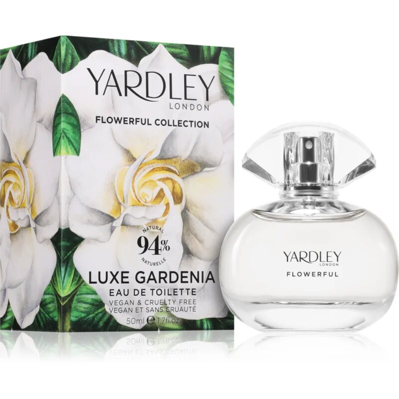 Yardley Flowerful Luxe Gardenia тоалетна вода за жени 50 мл.