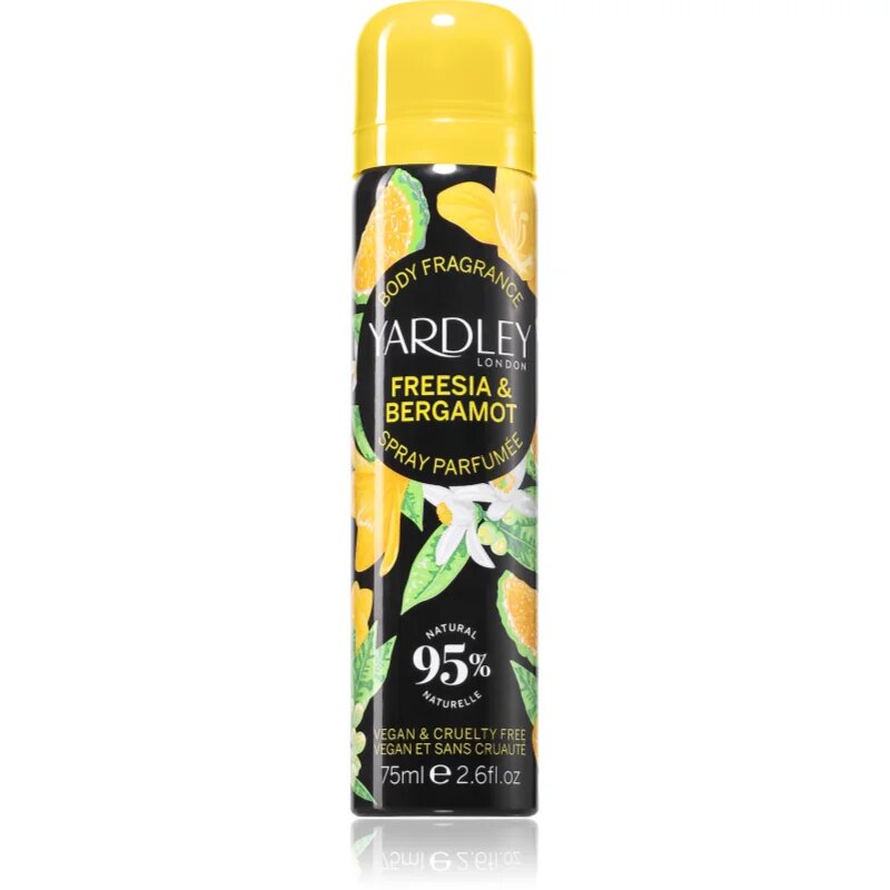 Yardley Freesia & Bergamot спрей за тяло за жени 75 мл.