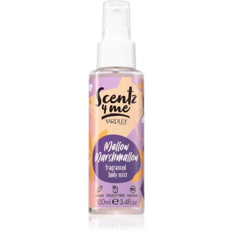 Yardley Scentz 4 Me Mellow Marshmallow мъгла за тяло за жени 100 мл.