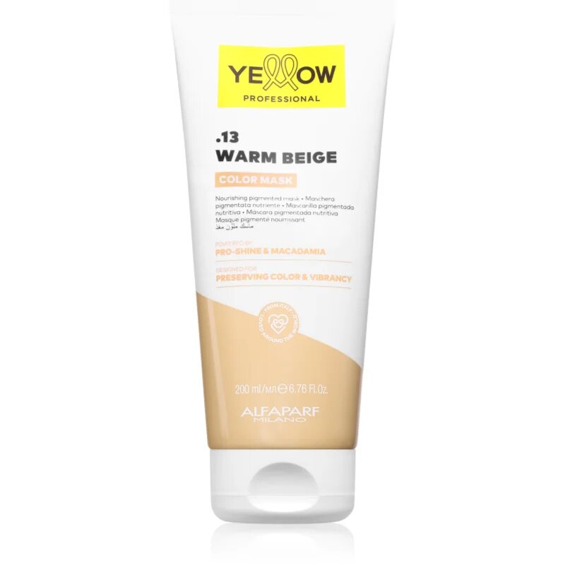 Yellow Professional Color Mask Възстановяваща цветна маска цвят .13 Warm Beige 200 мл.