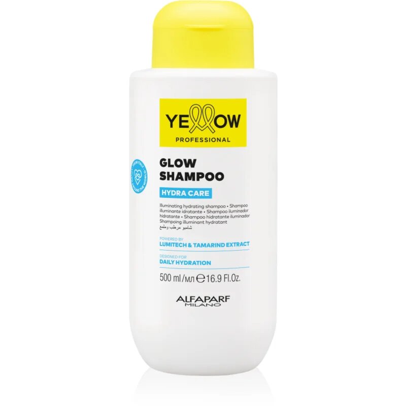 Yellow Professional Hydra Care Glow Shampoo хидратиращ шампоан за всички видове коса 500 мл.