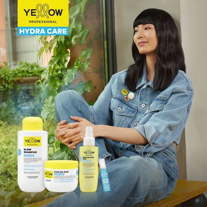 Yellow Professional Hydra Care Glow Shampoo хидратиращ шампоан за всички видове коса 500 мл.