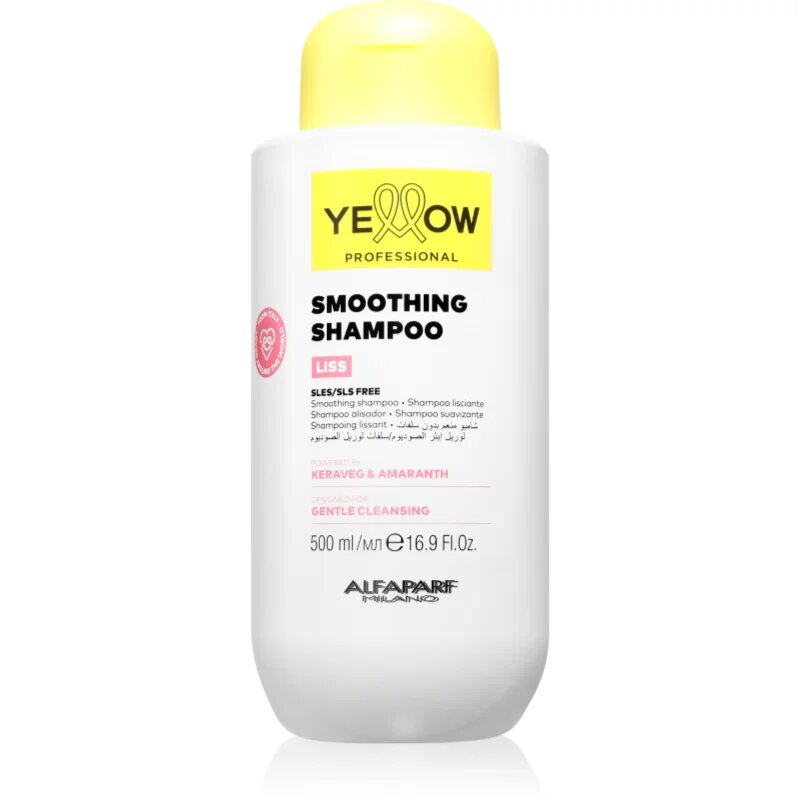 Yellow Professional Liss Smoothing Shampoo шампоан за изглаждане и хидратиране на косата 500 мл.