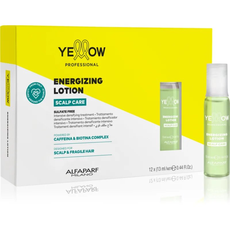 Yellow Professional Scalp Care Energizing Lotion Интензивна грижа за обновяване на гъстотата на косата 12x13 мл.
