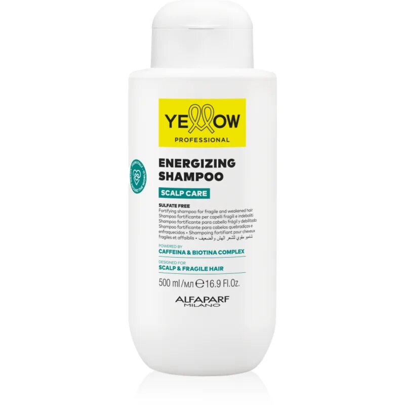 Yellow Professional Scalp Care Energizing Shampoo подсилващ шампоан за слаба и тънка коса склонна към косопад 500 мл.