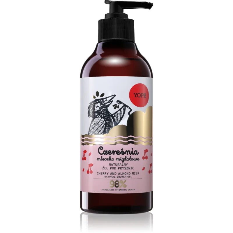 Yope Cherry & Almond Milk натурален душ-гел 400 мл.