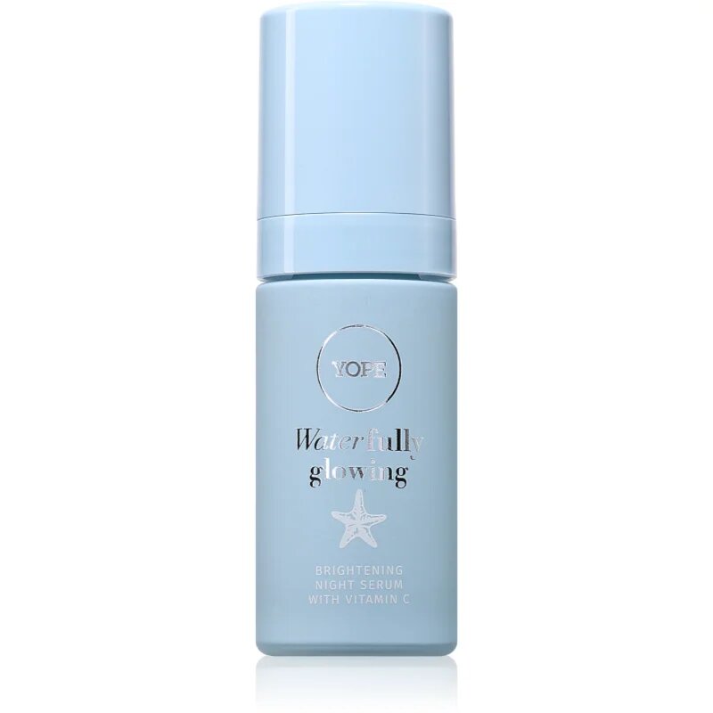 Yope Waterfully Glowing Brightening Night Serum озаряващ серум с витамин С 30 мл.