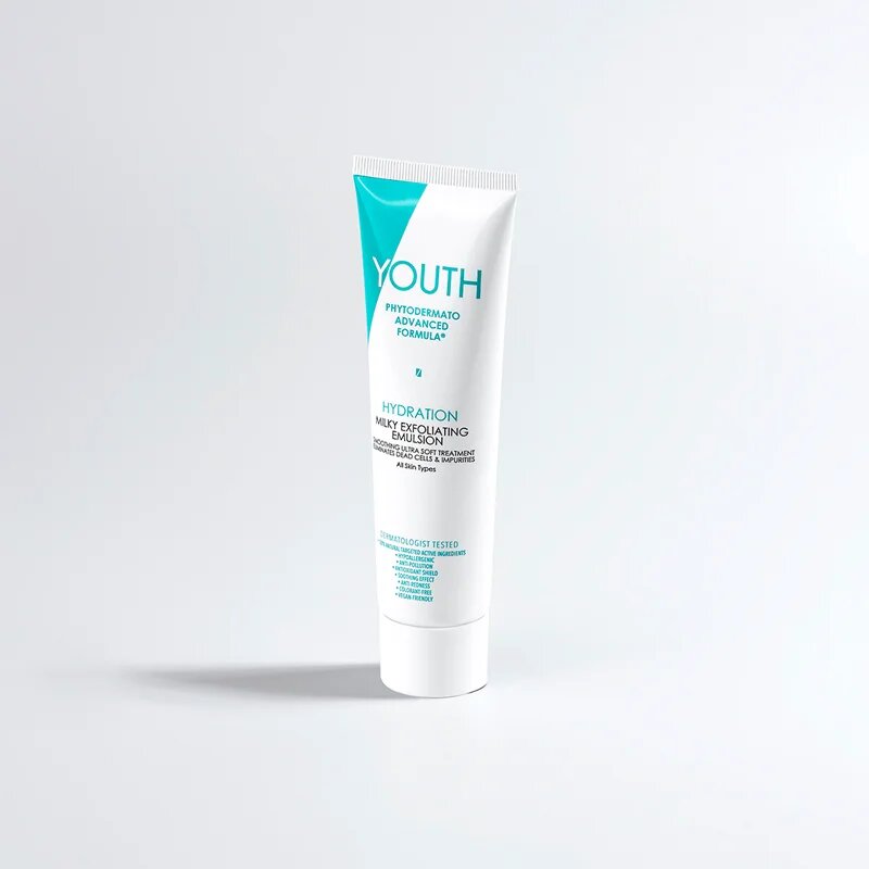 YOUTH Hydration Milky Exfoliating Emulsion експонираща почистваща емулсия 100 мл.
