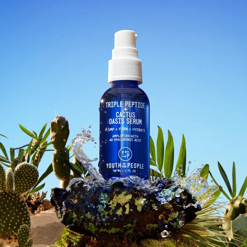 Youth To The People Oasis Triple Peptide + Cactus Serum серум за лице на лицето и шията 30 мл.