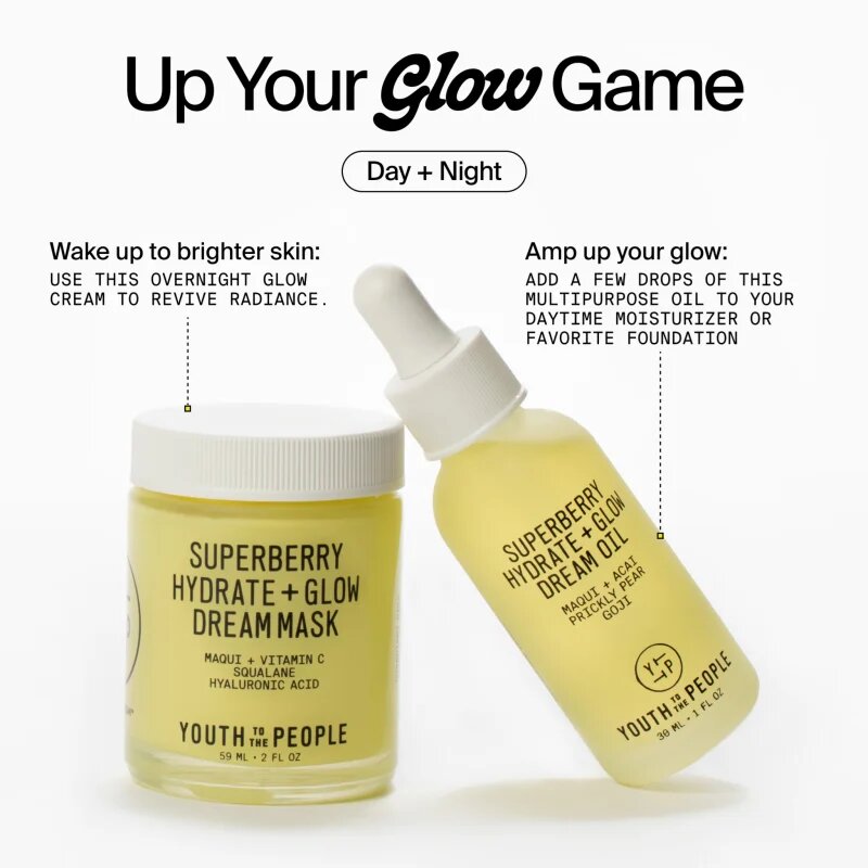 Youth To The People Superberry Hydrate + Glow Dream Mask маска за освежаване и хидратация 59 мл.