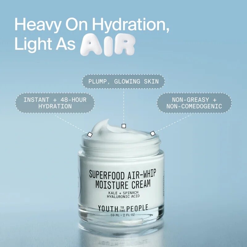 Youth To The People Superfood Air-Whip Moisture Cream хидратиращ крем 15 мл.