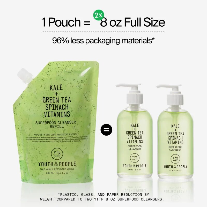 Youth To The People Superfood Cleanser почистващ гел пълнител 500 мл.