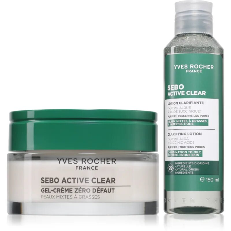 Yves Rocher Sebo Active Clear комплект за лице