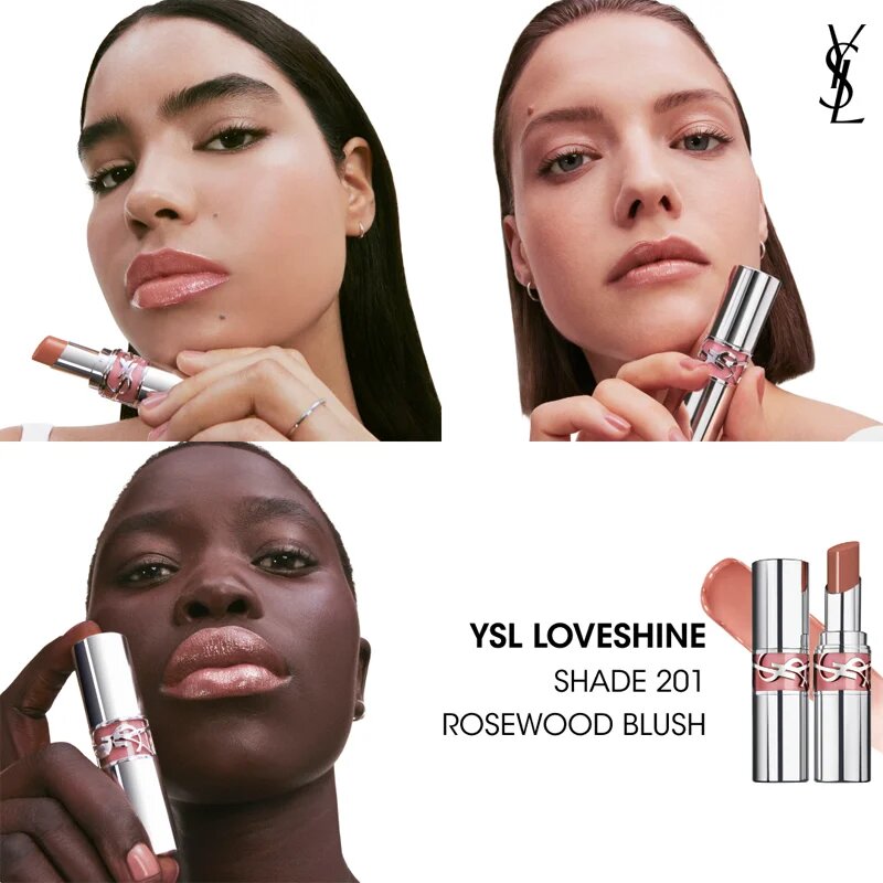 Yves Saint Laurent Loveshine Lipstick хидратиращ гланц за устни за жени 201 Rosewood Blush 32 гр.