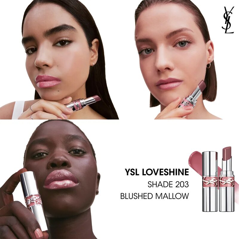 Yves Saint Laurent Loveshine Lipstick хидратиращ гланц за устни за жени 203 Blushed Mallow 32 гр.