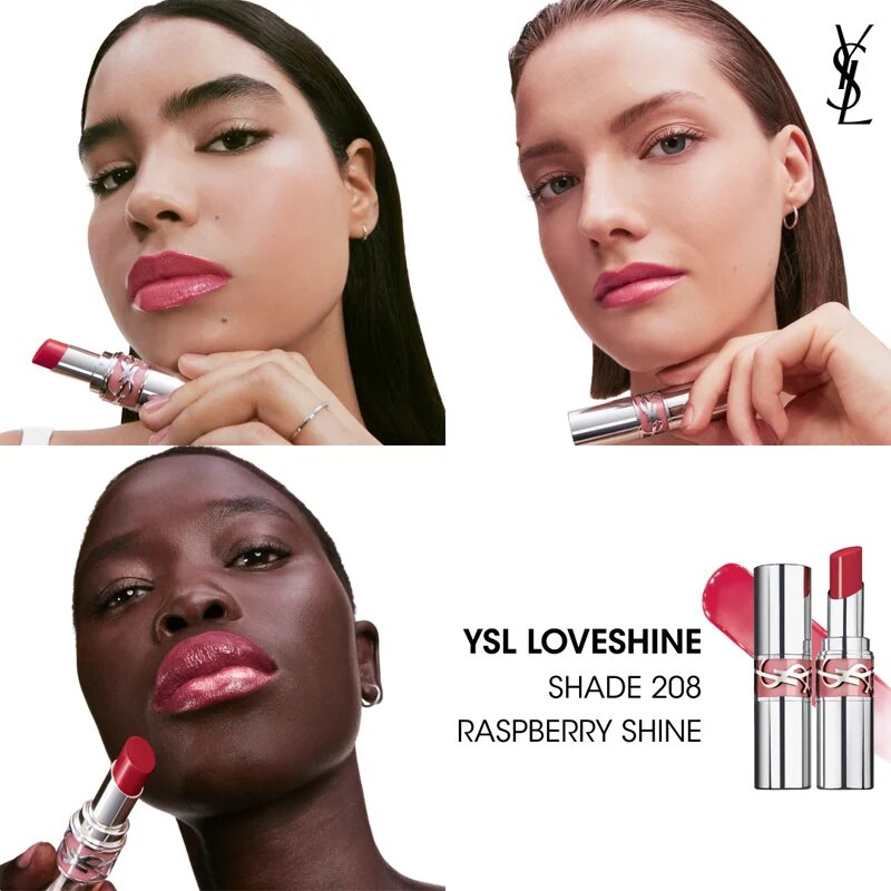 Yves Saint Laurent Loveshine Lipstick хидратиращ гланц за устни за жени 208 Rasberry Shine 32 гр.
