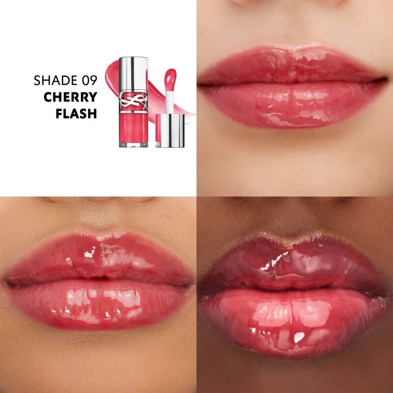 Yves Saint Laurent Loveshine Plumping Lip Oil Gloss блясък за устни цвят 9 Cherry Flash 6 мл.
