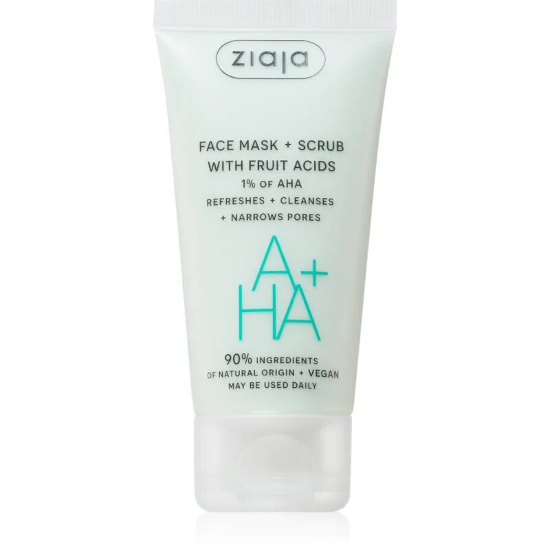 Ziaja Face Mask + Scrub with Fruit Acids пилинг маска 55 мл.