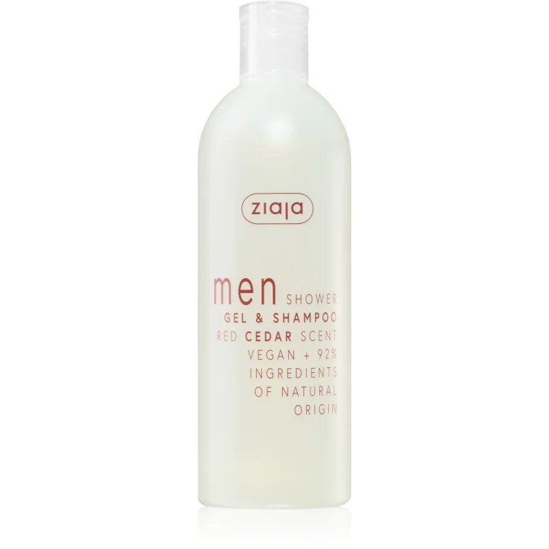 Ziaja Men шампоан и душ гел 2 в 1 Red Cedar 400 мл.