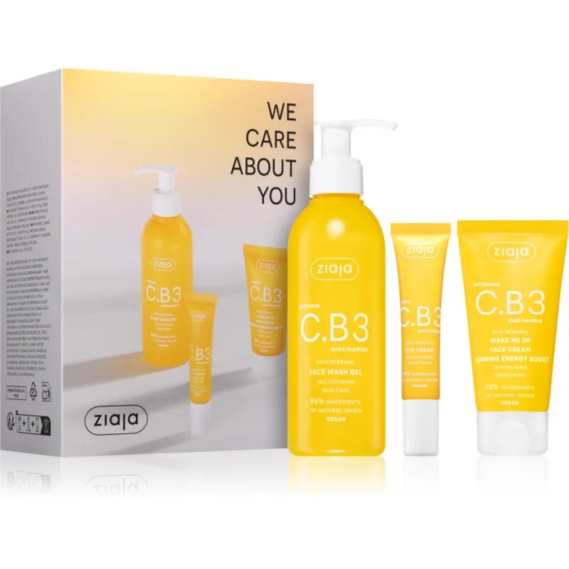 Ziaja Vitamin C.B3 Niacinamide Set подаръчен комплект за озаряване на лицето