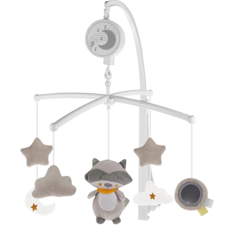 Zopa Music Mobile Raccoon въртележка за детско легло с мелодия 1 бр.