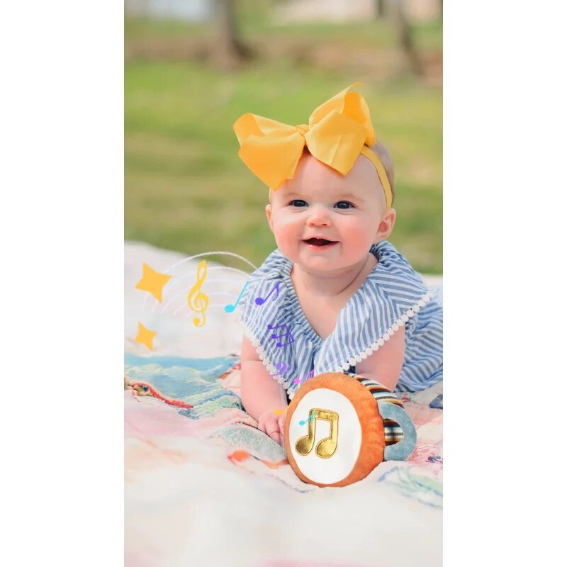 Zopa Plush Musical Toy 3 in 1 My First Drum плюшена играчка с мелодия 12 m+ 1 бр.
