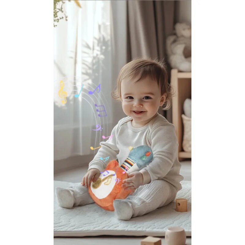 Zopa Plush Musical Toy 3 in 1 My First Guitar плюшена играчка с мелодия 12 m+ 1 бр.