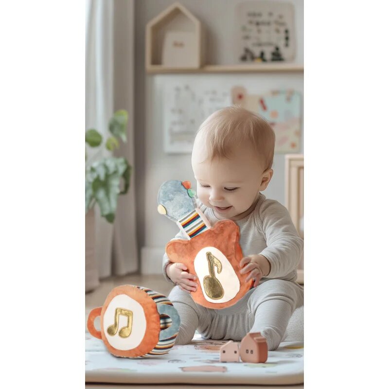 Zopa Plush Musical Toy 3 in 1 My First Guitar плюшена играчка с мелодия 12 m+ 1 бр.