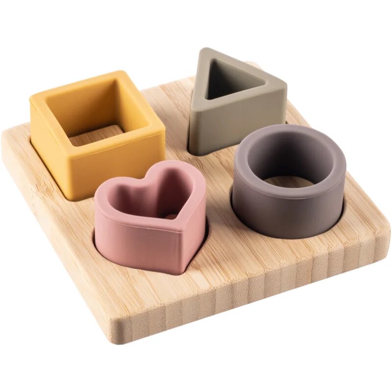 Zopa Silicone Bamboo Puzzle играчка сортер Multicolor 1 бр.