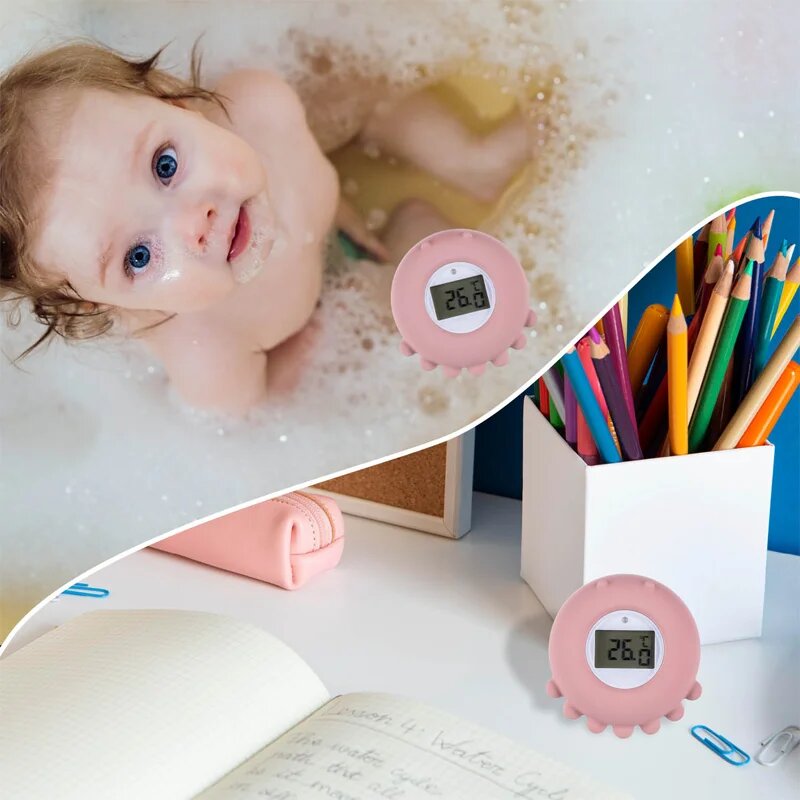 Zopa Silicone Digital Thermometer 2in1 Дигитален термометър за ваната Dove Grey 1 бр.